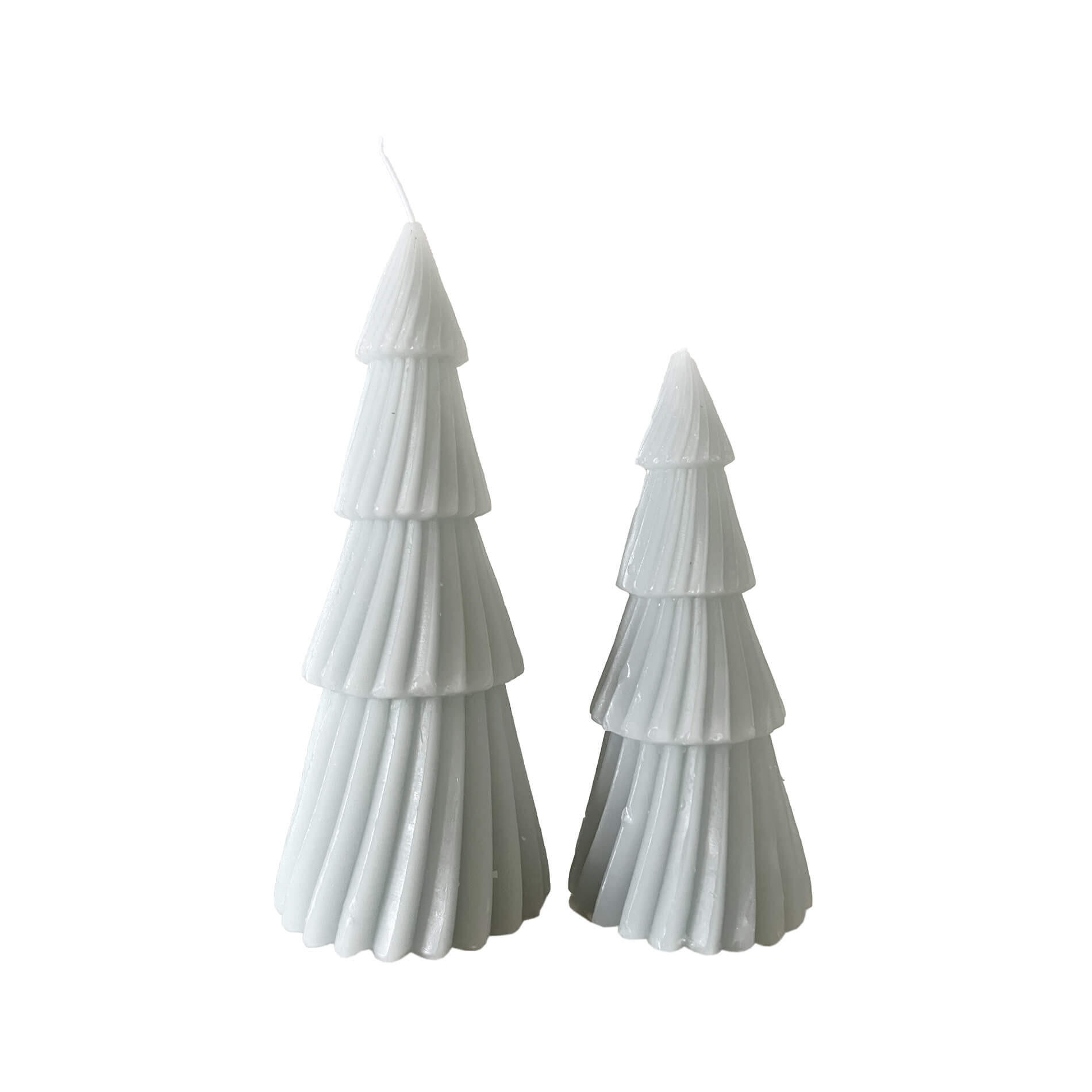 WEIHNACHTSKERZEN SET, 2 pieces Grau 8/8/21 cm - Grau, Naturmaterialen (8/21/8cm) - Mobili Rebecca