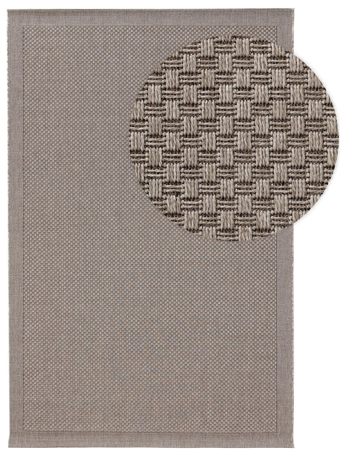 OUTDOORTEPPICH Naoto Hellgrau 140x200 cm - Hellgrau, Textil (140/200cm) - benuta Nest