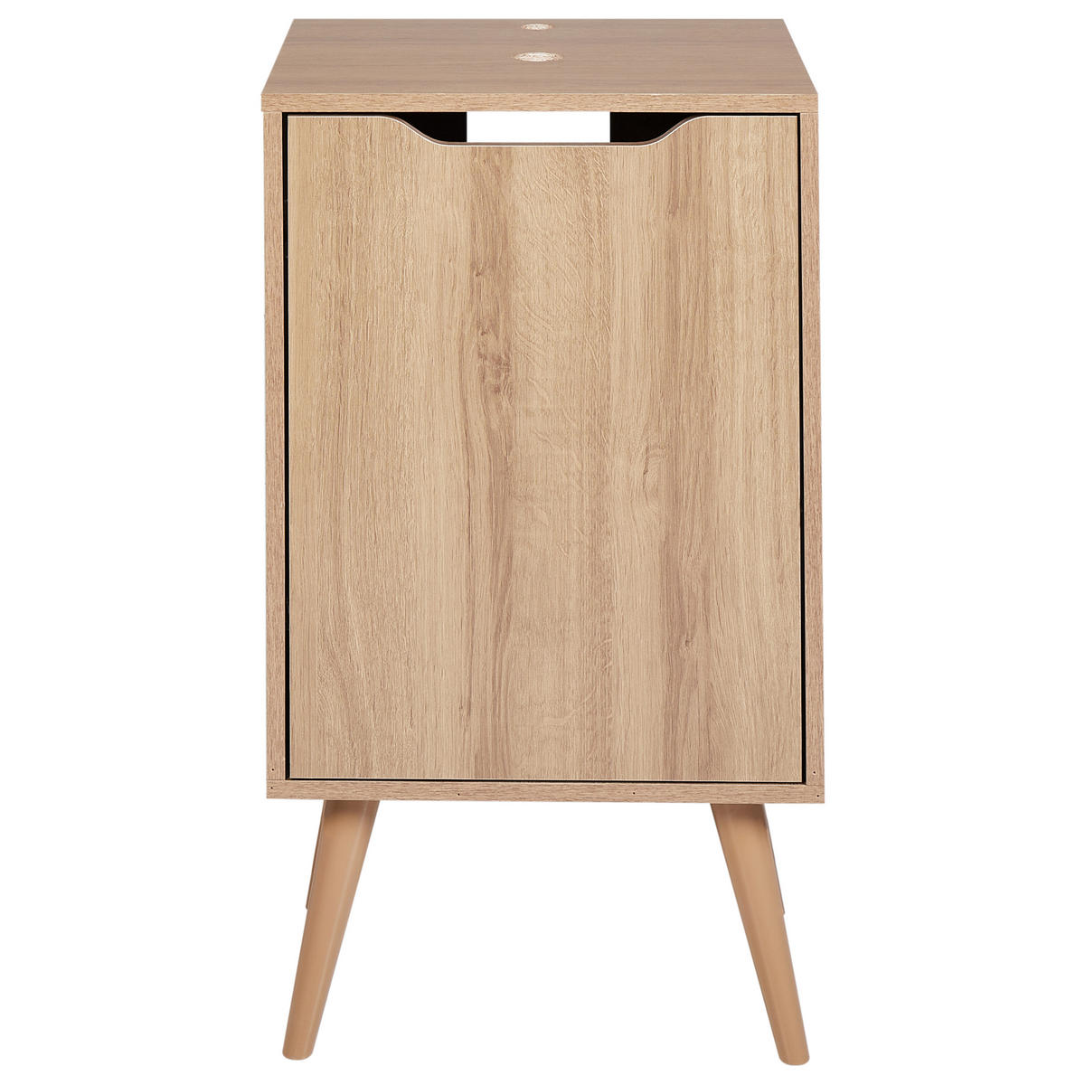 WASCHBECKENUNTERSCHRANK 45 cm Hellbraun Junin - Hellbraun, Holzwerkstoff (45/80/39cm) - Beliani