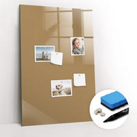 MAGNETTAFEL 60x90 Beige schwarzer Marker - Beige, Glas (60/0.4/90cm) - TULUP