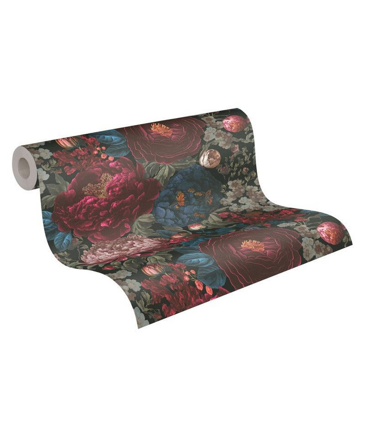 VLIESTAPETE Rot 53/1005 cm - Rot, Textil (53/1cm) - KUNSTLOFT