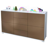 SIDEBOARD Rova Bronze Optik - Bronzefarben, Holzwerkstoff (138.5/75.5/35cm) - Vladon