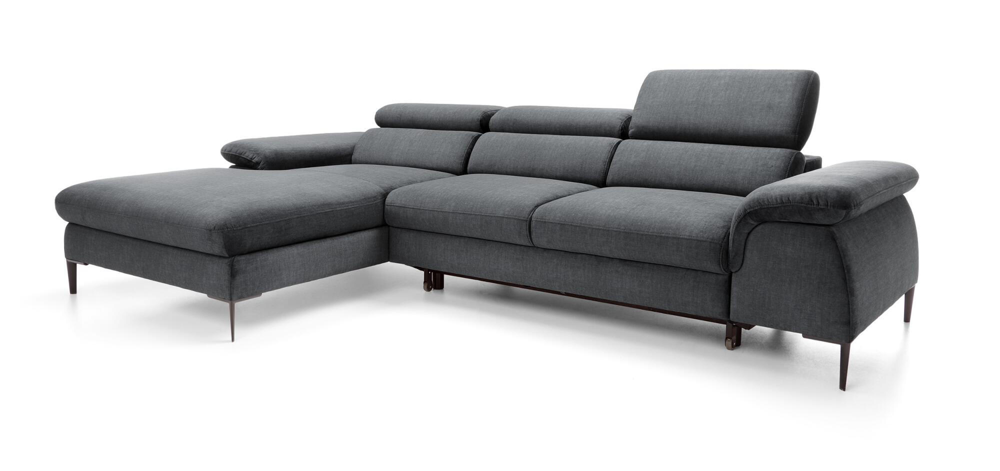 ECKSOFA BLUES Grau 288x182x94 cm - Grau, Textil (288/182cm) - FURNLUX