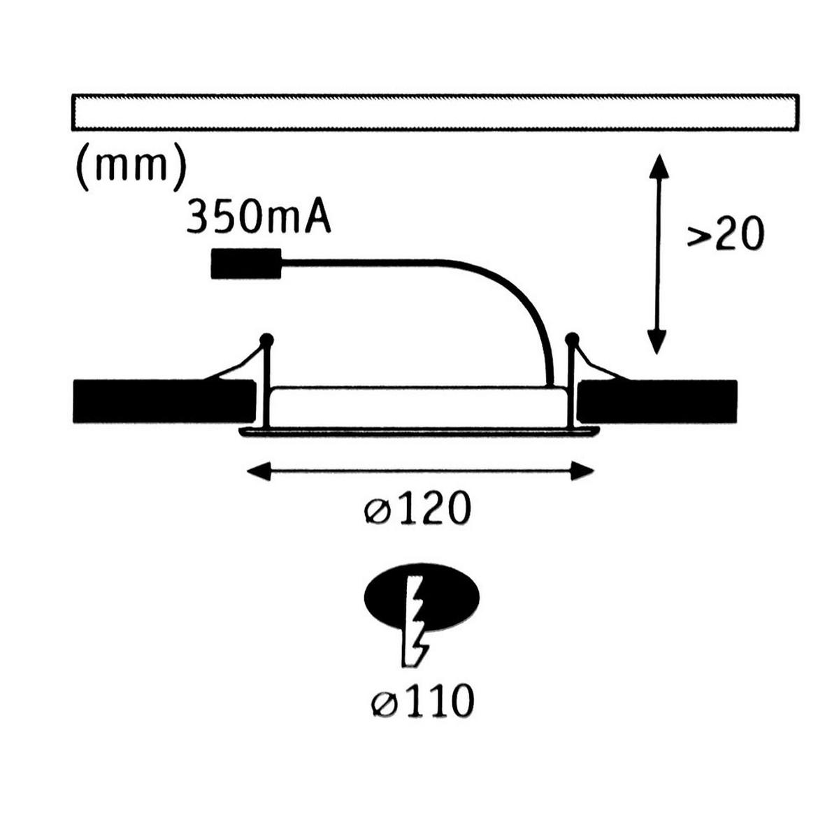 LED EINBAUSTRAHLER PREMIUM LINE Weiß - Weiß, Metall (12/2/12cm)