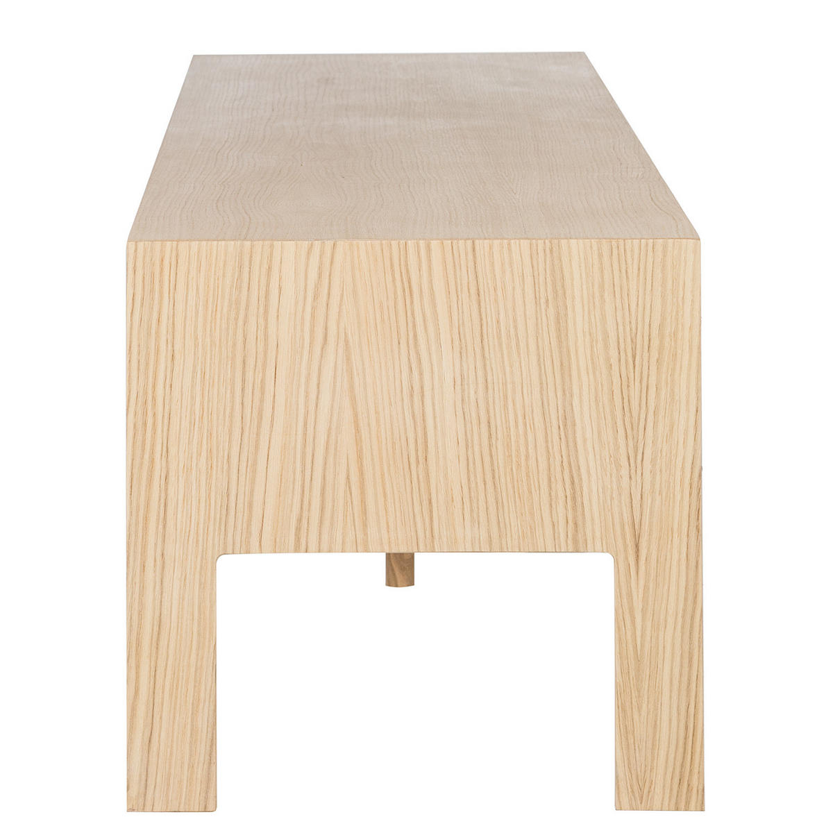 TV-LOWBOARD - Eiche teilmassiv, Mushroom Creme / Eiche Hell - Creme, Holzwerkstoff (185/44/45cm) - home24