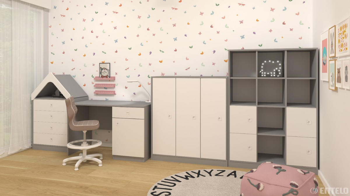 KINDERSTUHL Petit mit Fußstütze - Weiß, Textil (66/90/66cm) - RAUMHIRSCH FURNITURE