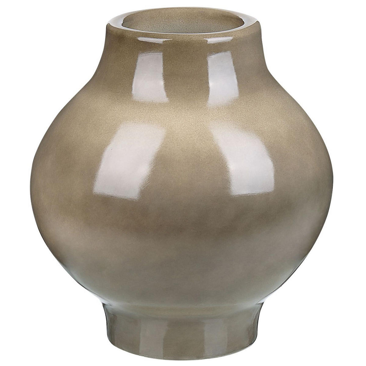 BLUMENVASE Terrakotta beige Magan - Beige, Stein (31cm) - Beliani