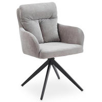ESSZIMMERSTÜHLE ELARA grau - Grau, Textil (58/87/63cm) - IDIMEX