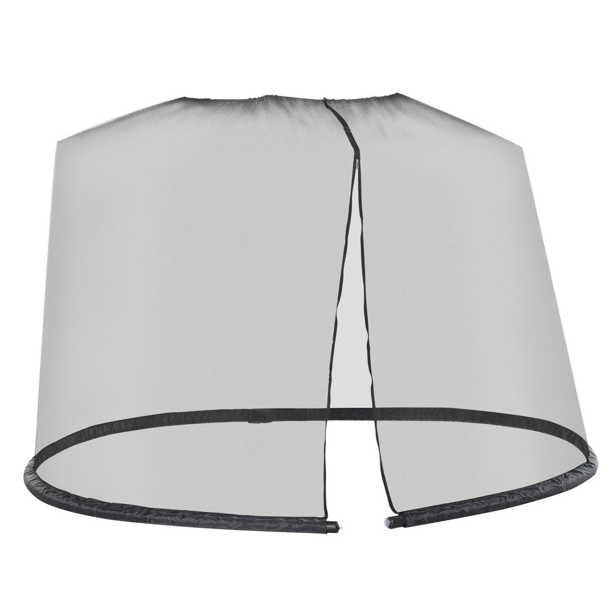 MÜCKENNETZ DE-05655 Mit Reißverschluss Schwarz - Schwarz, Kunststoff (300/300cm) - ComfortXL