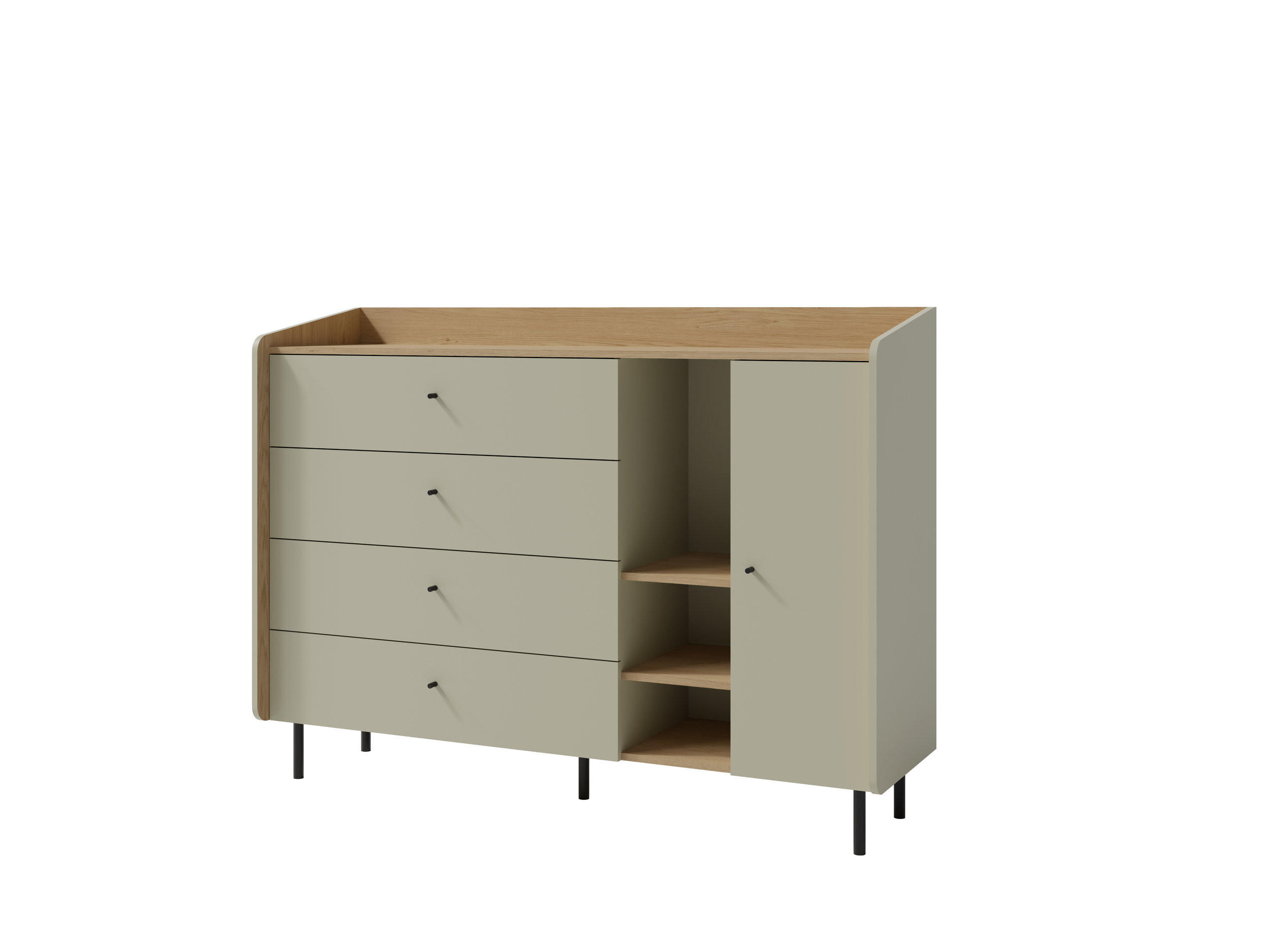 Masseno Kommode Hellgrün 155x115x42 cm