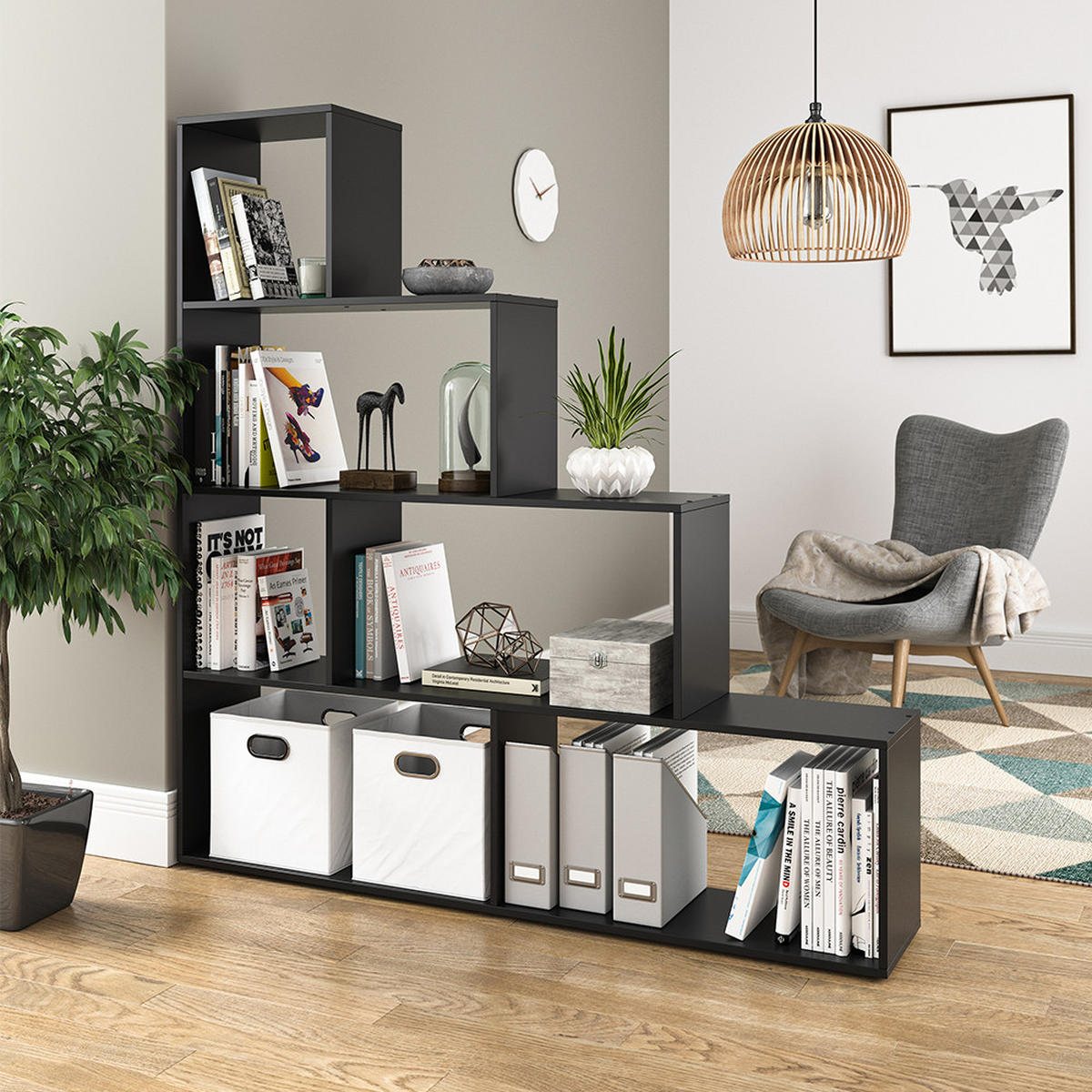 Schwarz, Holzwerkstoff (163/155/29cm) - Vicco