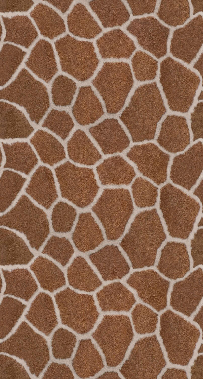 FOTOTAPETE Giraffenmuster 150 x 279 cm - Braun, Papier (150/279cm) - Origin Wallcoverings