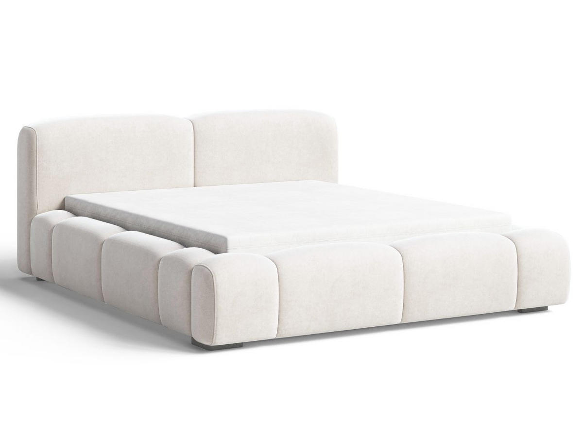 POLSTERBETT Aubi 180x200 Creme - Creme, Textil (180/200cm) - Graingold