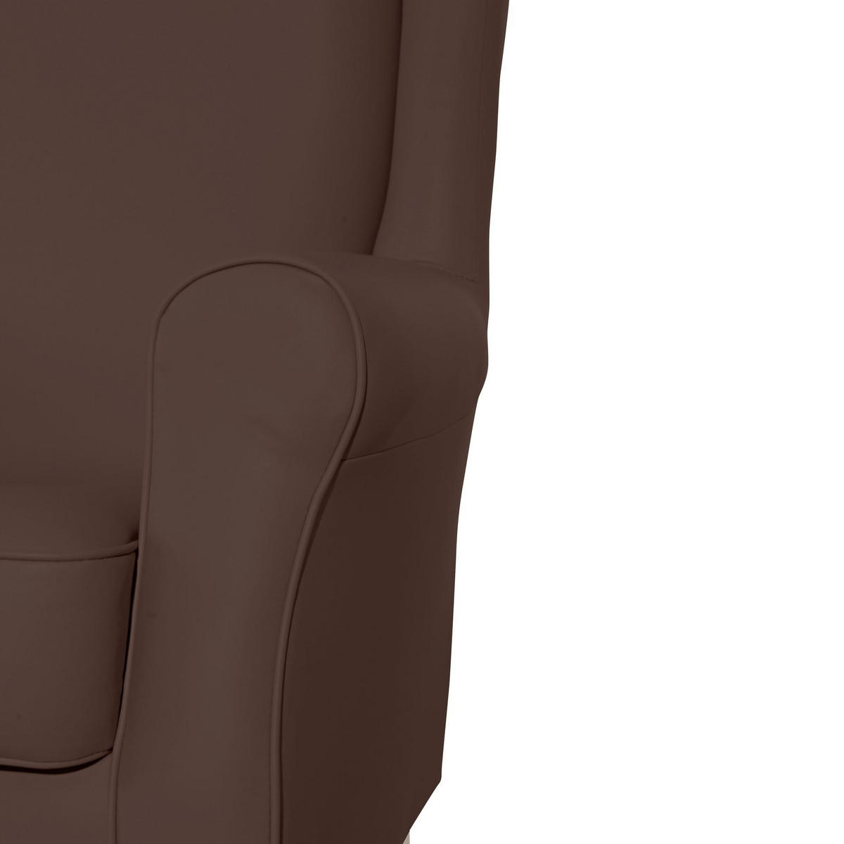 OHRENSESSEL Karlen Bezug Kunstleder Buche natur / braun - Buchefarben/Braun, Kunststoff (86/103/77cm) - 58aufmkessel