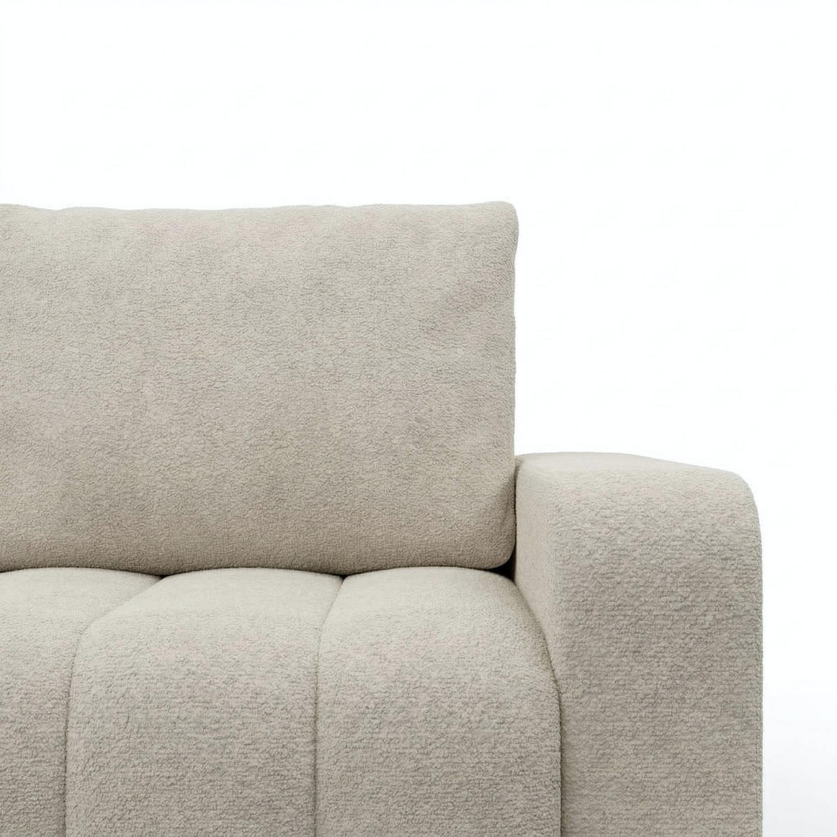 SOFA 3-SITZER MIT SCHLAFFUNKTION ABRIELLE Beige - Beige, Textil (97/87/227cm) - Mebligo