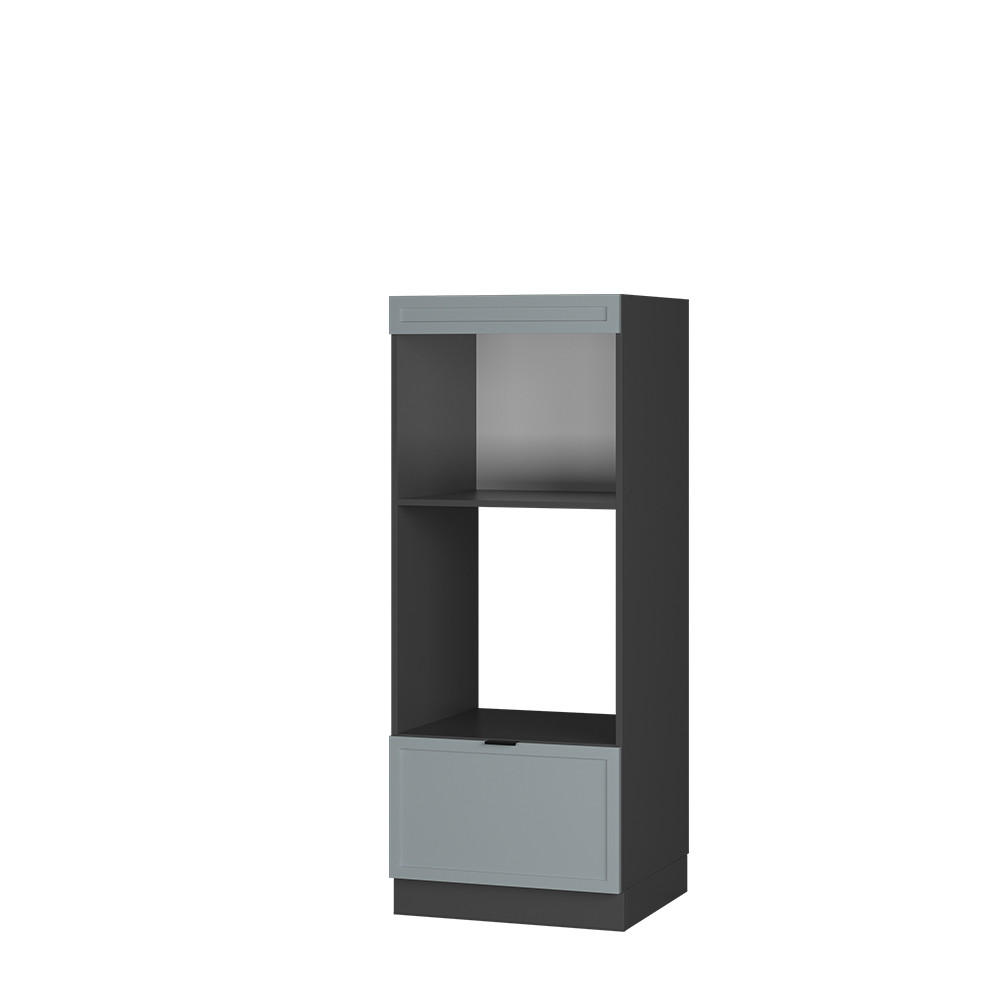 MIKROWELLENSCHRANK Fame-Line Hellblau-grau 60 cm offen - Anthrazit/Blaugrau, Holzwerkstoff (60/153.6/58.1cm) - Vicco