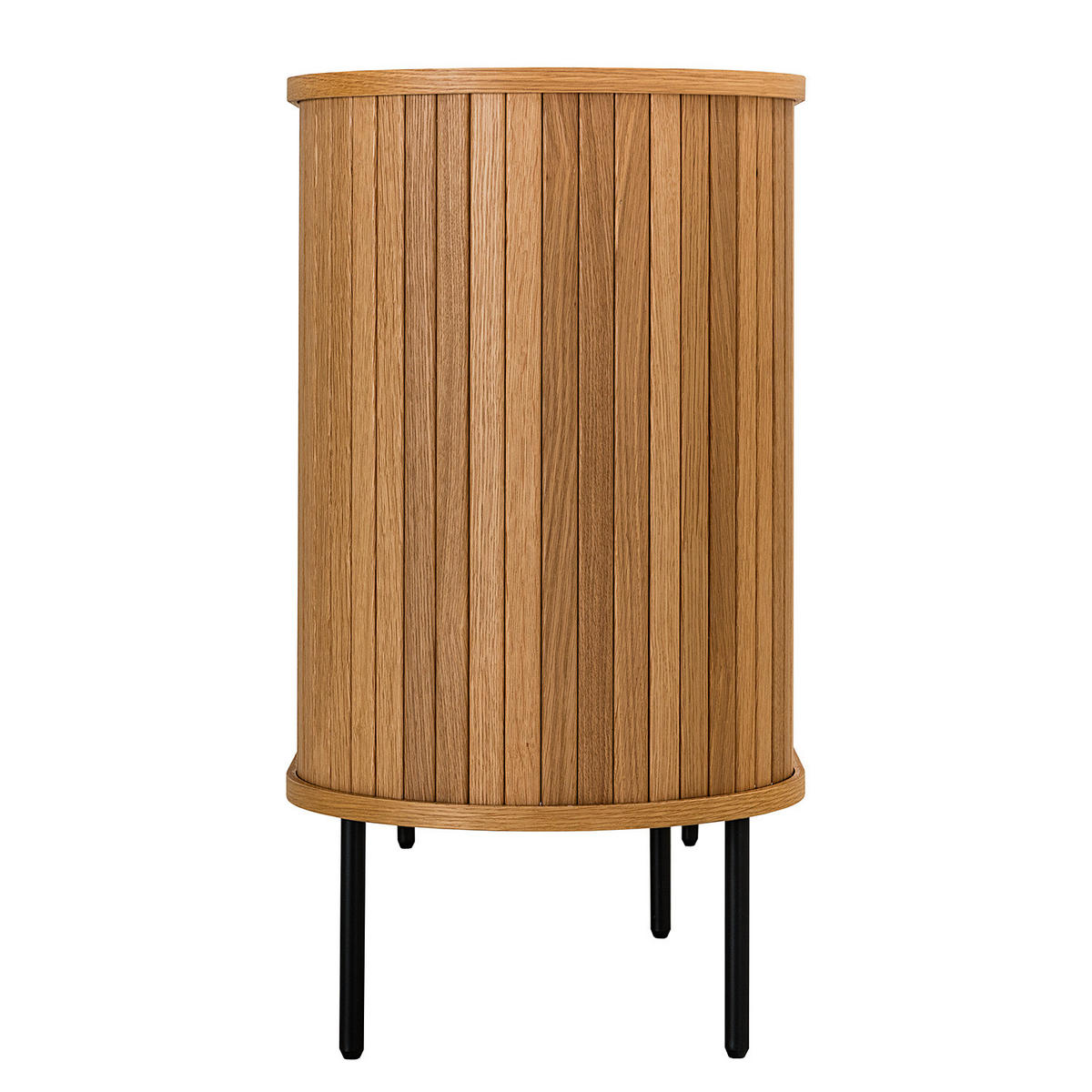 SIDEBOARD - Echtholzfurnier - Eichefarben/Schwarz, Holzwerkstoff (140/76/40cm) - home24