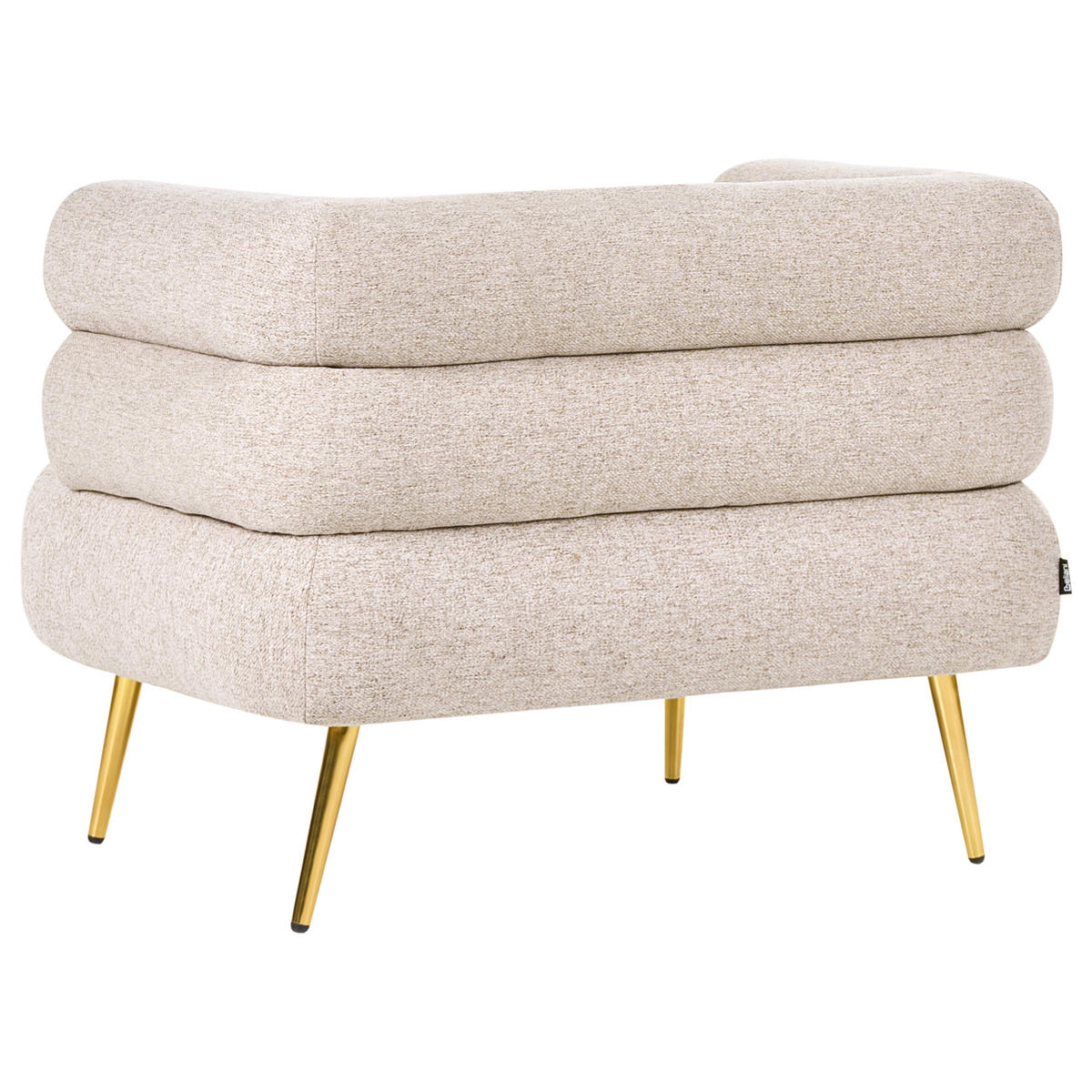 SESSEL Stoff Beige Bovik - Beige, Textil (90/68/74cm) - Beliani