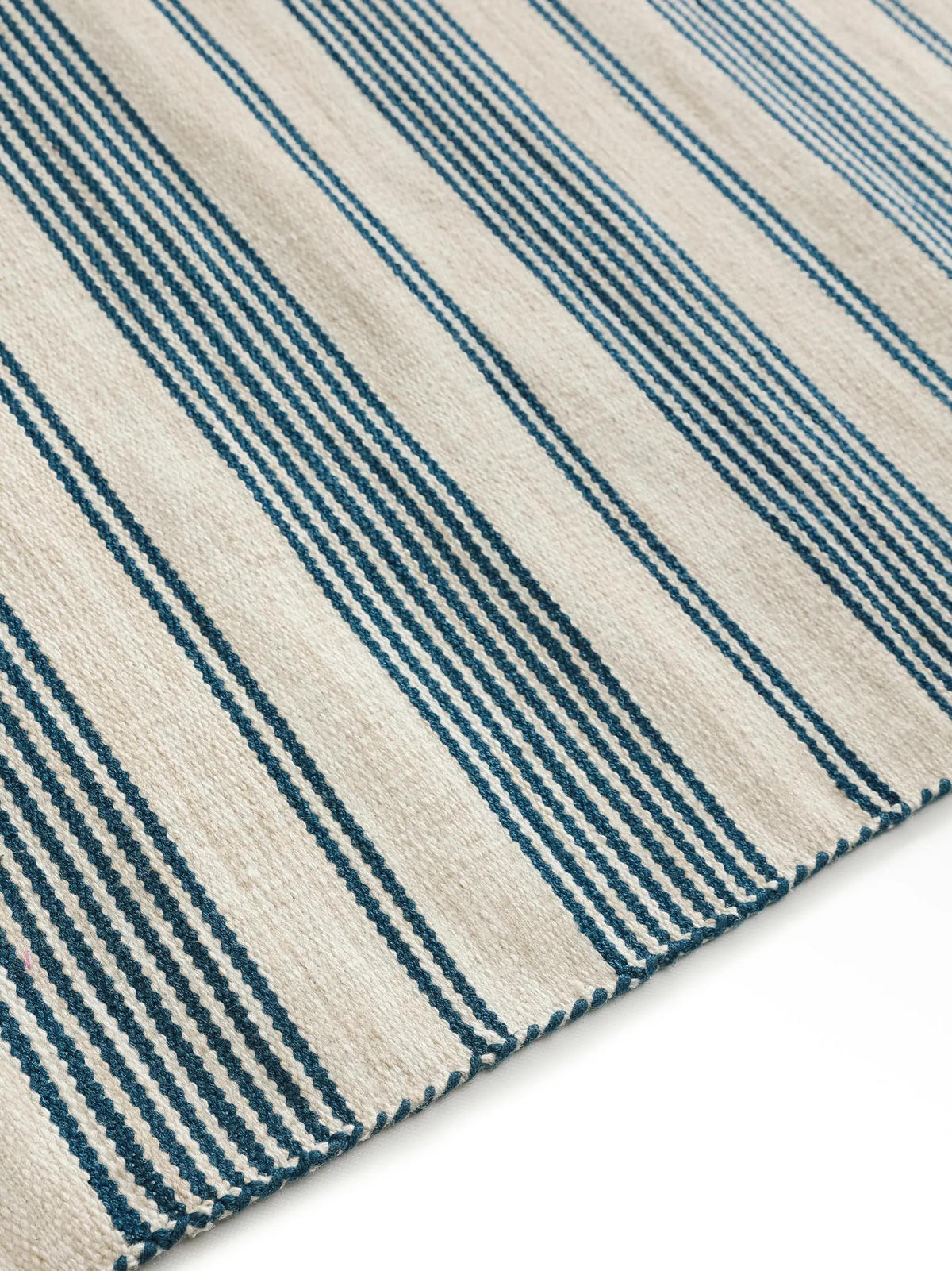 OUTDOORTEPPICH Rida Beige/Blau 120/170 cm - Blau/Beige, Kunststoff/Textil (120/170cm) - benuta