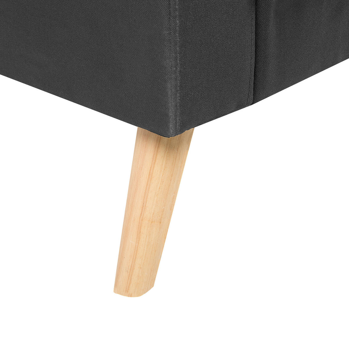 2-SITZER-SOFA Polsterbezug Dunkelgrau Kalmar - Dunkelgrau, Textil (182/88/74cm) - Beliani