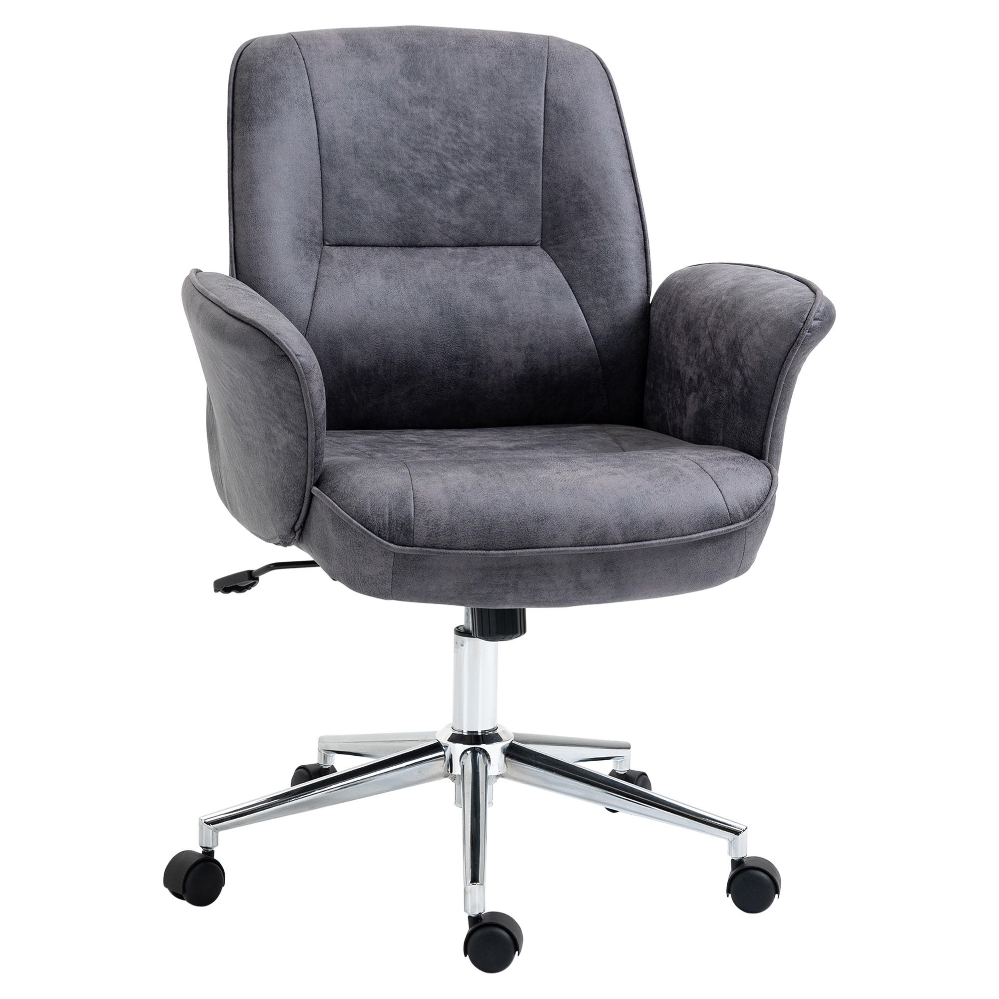BÜROSTUHL, Schreibtischstuhl, Dunkelgrau - Dunkelgrau, Kunststoff (69/102/67cm) - Vinsetto