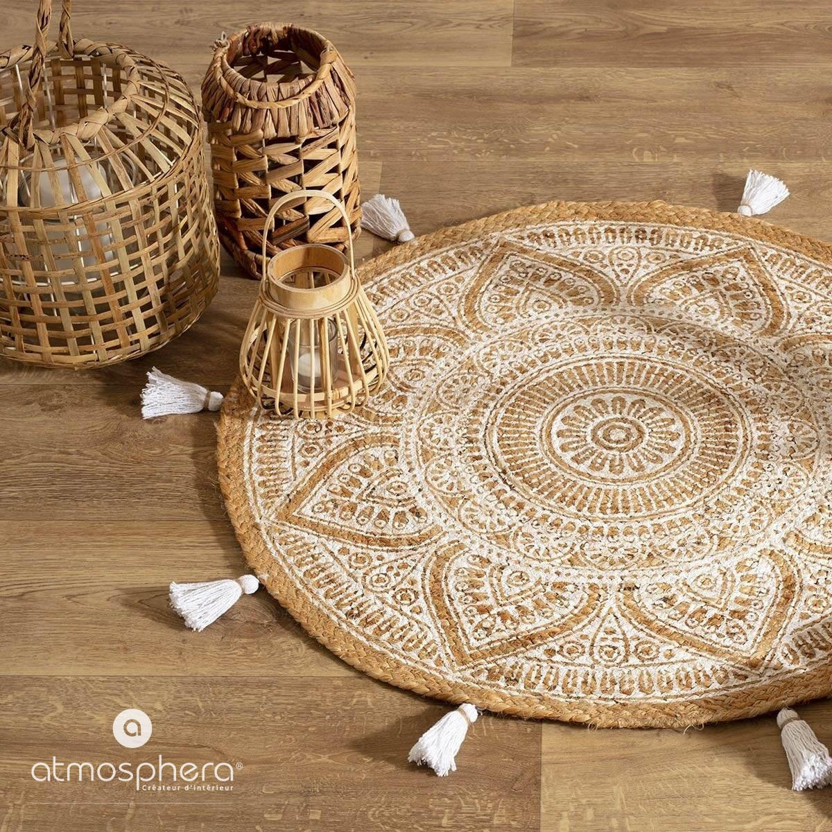 JUTETEPPICH Rosalie Ø 78 cm - Braun, Naturmaterialien (78/1cm) - Atmosphera Createur d´interieur