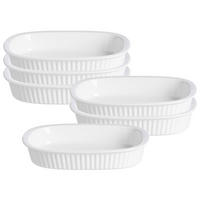 AUFLAUFFORMEN Bianco weiß 22 x 16 cm 6er Set - Weiß, Keramik (22/16/4cm) - Ritzenhoff Breker