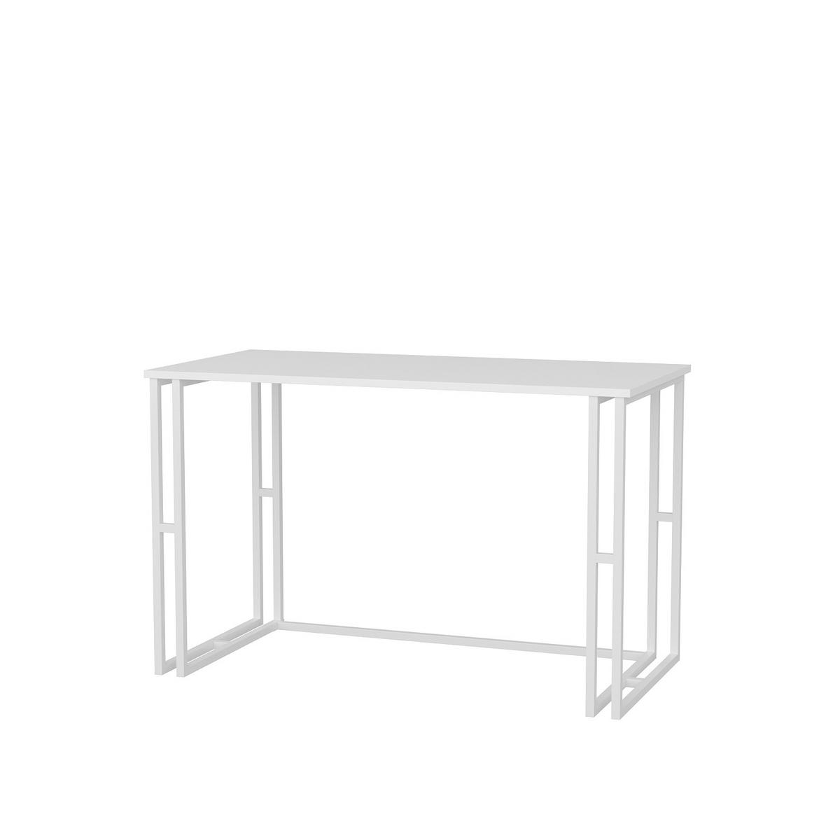 COMPUTERTISCH Kane Desk Weiß - Weiß, Holzwerkstoff (120/60/75cm) - Decorotika
