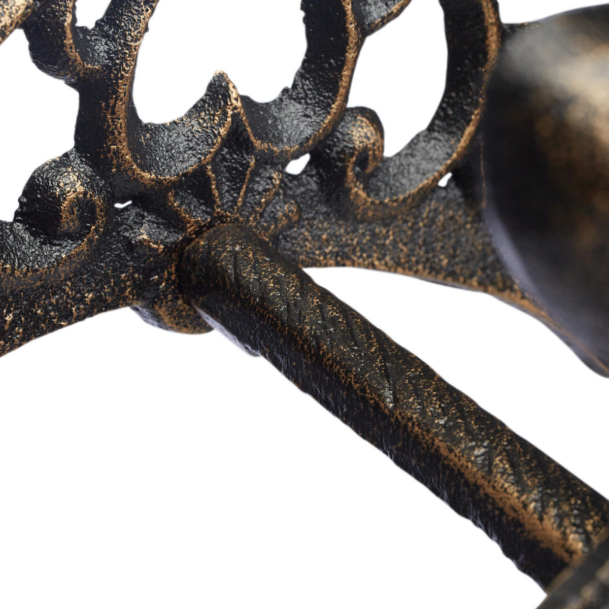 SCHLAUCHHALTER - Braun, Metall (26.5/18.5/16.5cm) - Relaxdays