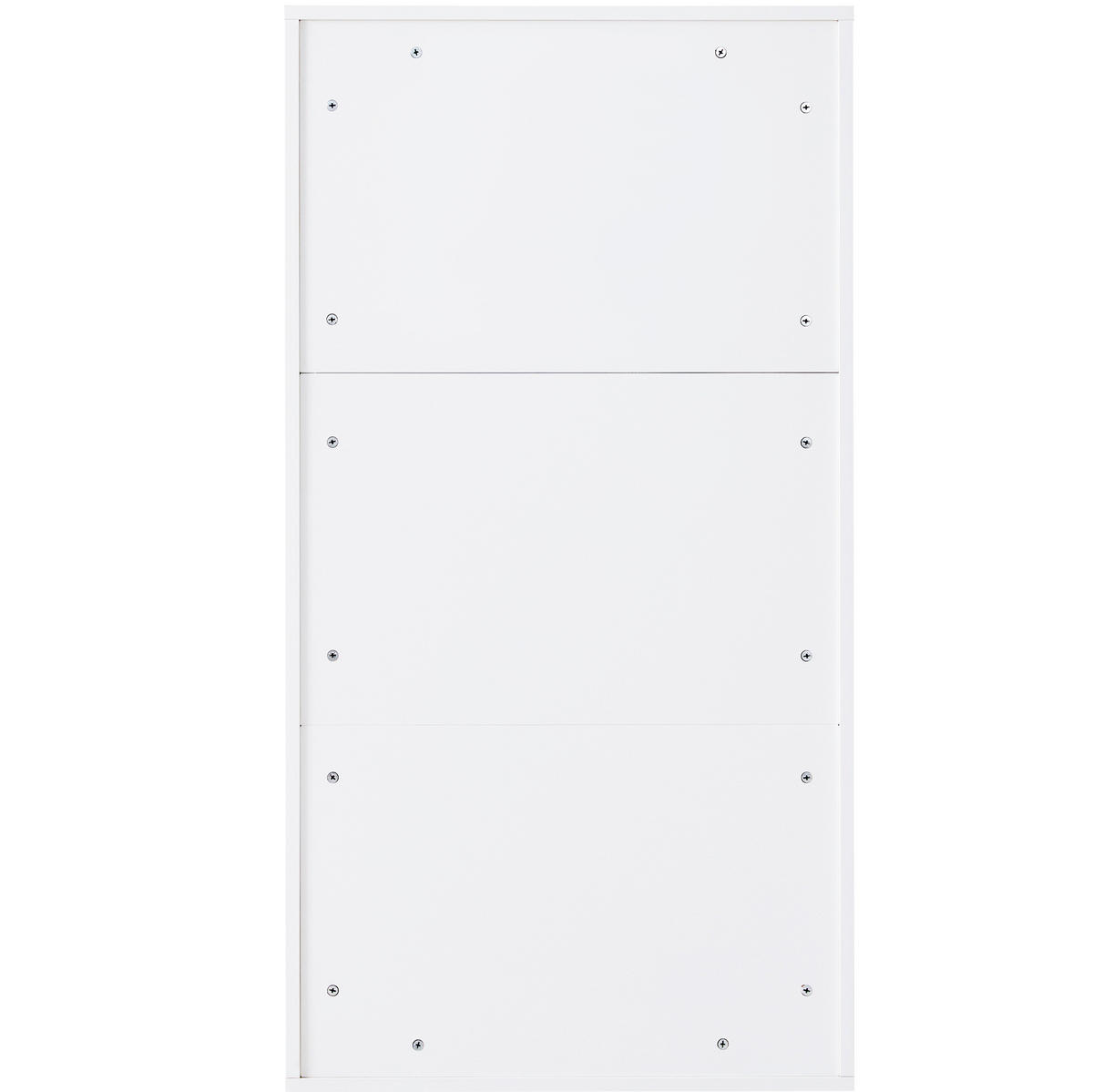 SCHUHSCHRANK aus MDF & Spanplatte 60x24x114cm in Weiß mit 3 Klappen - Weiß, Holzwerkstoff (60/114/24cm) - Modfu