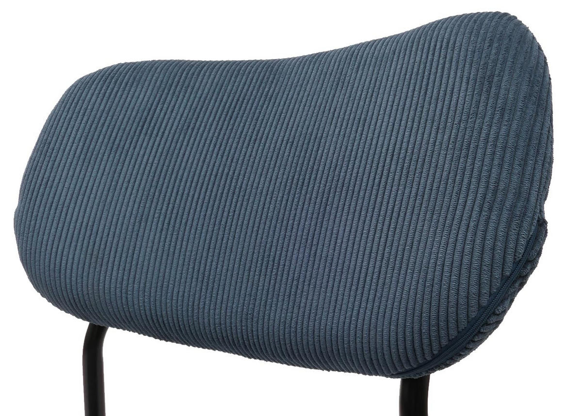 ESSZIMMERSTUHL Blau 6er-Set - Blau, Textil (44/83/52cm) - MCW