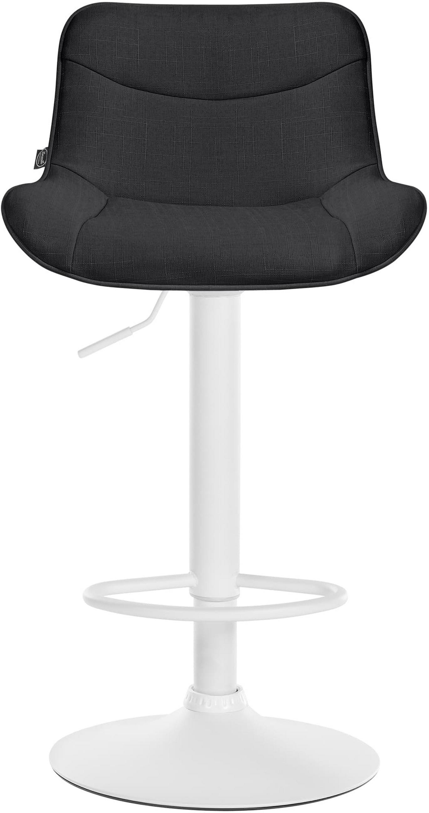 TPFLiving Barhocker Schwarz 49x106x51 cm