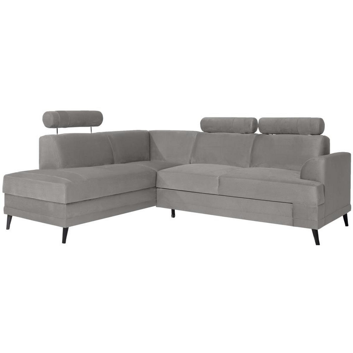 ECKSCHLAFSOFA Kordian links beige - Beige, Textil (250/200cm) - Beautysofa