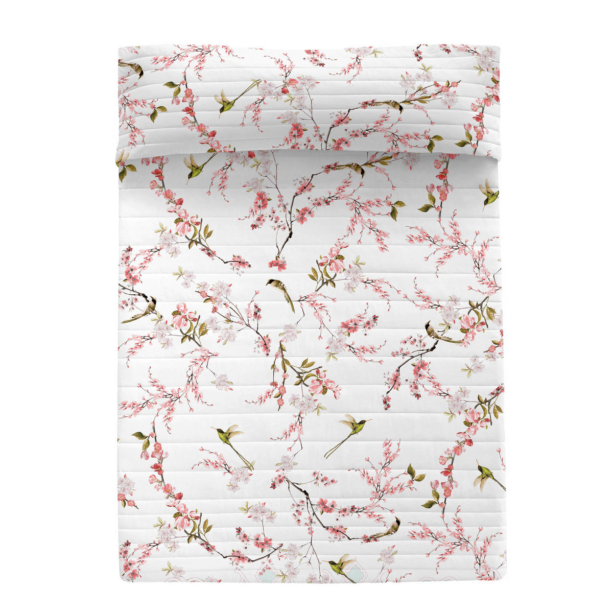 TAGESDECKE sakura 240x260 cm (bett 135/140/150) mehrfarbig - Multicolor, Textil (240/260cm) - Happy Friday