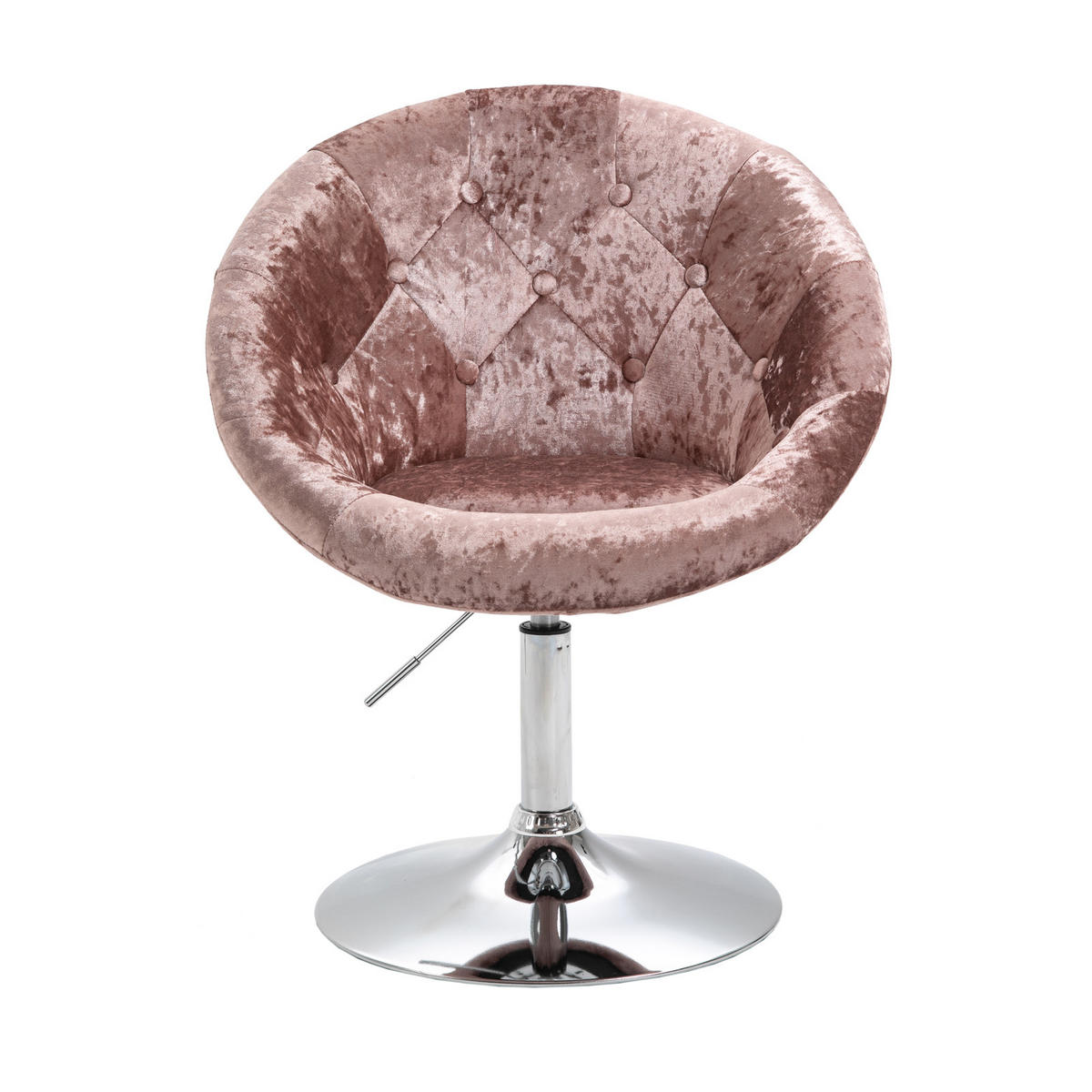 COCKTAILSESSEL HAVANNA Samt Champagner - Silberfarben/Goldfarben, Textil (62/88/58cm) - SVITA
