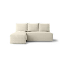 ECKSOFA mit Schlaffunktion SAVIO MINI Quelle 03 Links - Beige, Textil (200/140cm) - Bedante