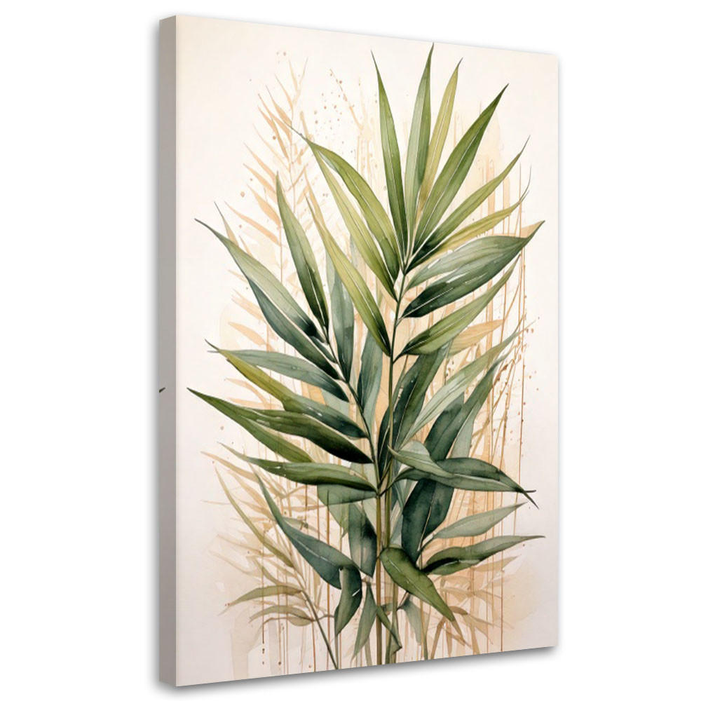 LEINWANDBILD Natur und Botanik 60x90cm - Grün, Textil (60/90cm) - Feeby