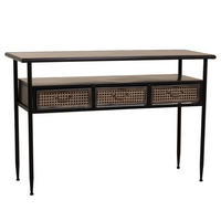 KONSOLE aus Metall 122x42x80 cm - Braun, Metall (42/122/80cm) - Wanderlust