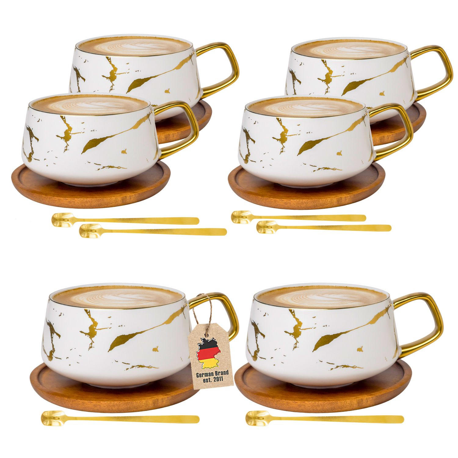 Intirilife Kaffeetasse Weiß 13x6.3x13 cm