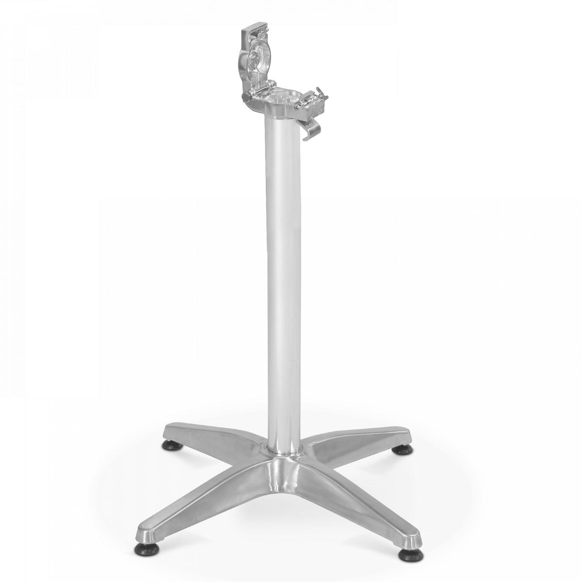 TISCHBEIN, Grau - Grau, Metall (65/70/65cm) - Oviala