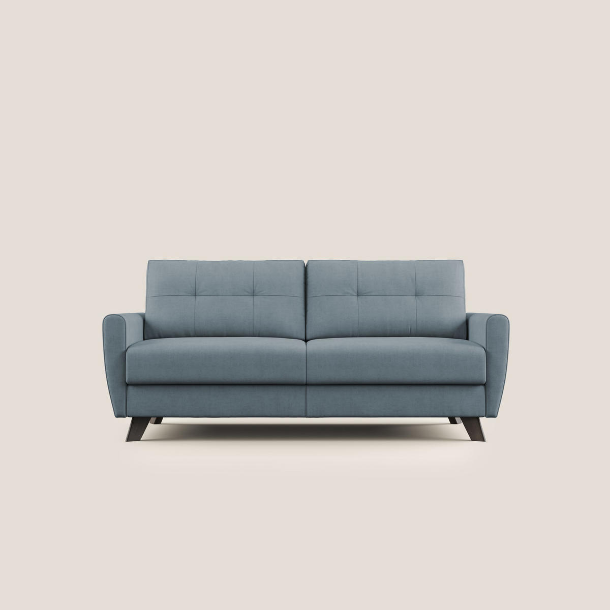 SCHLAFSOFA Callisto - Hellblau, Textil (208/97/96cm) - Divani.store