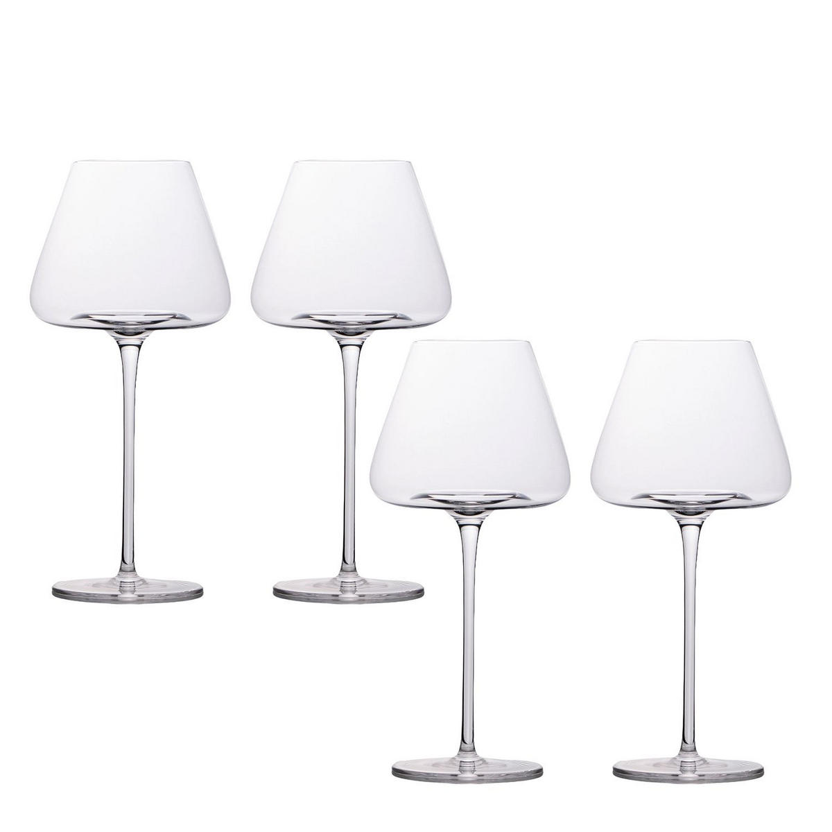 WEINGLÄSER 600 ml (4er Set) - Transparent, Glas (0.6L) - Intirilife
