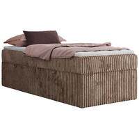 BOXBETT ZERO 90/200 - Braun Cord - H4 - Topper Visco - Braun, Textil (90/200cm) - MKS