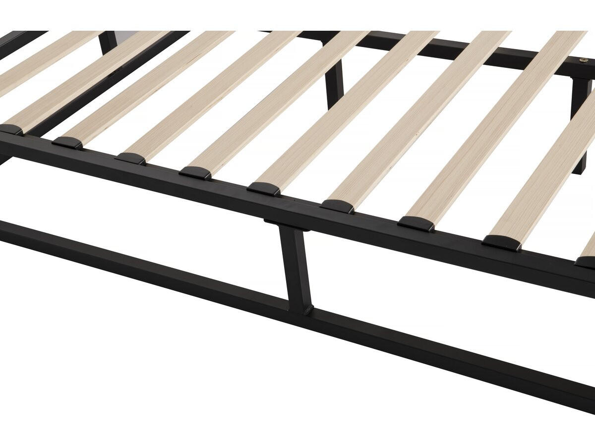 BETTGESTELL Metall Schwarz - Schwarz, Metall (160/200cm) - Habitat Garten