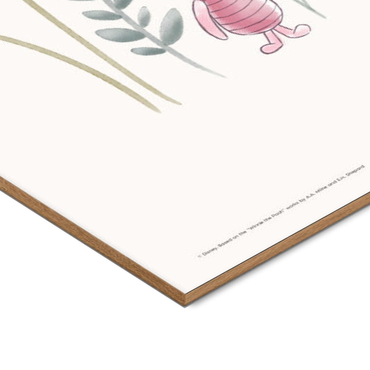 POSTER mit Rahmen Disney - Disney's Piglet Among Dandelions - Eichefarben/Multicolor, Holz/Papier (30/40cm) - Poster&Frame