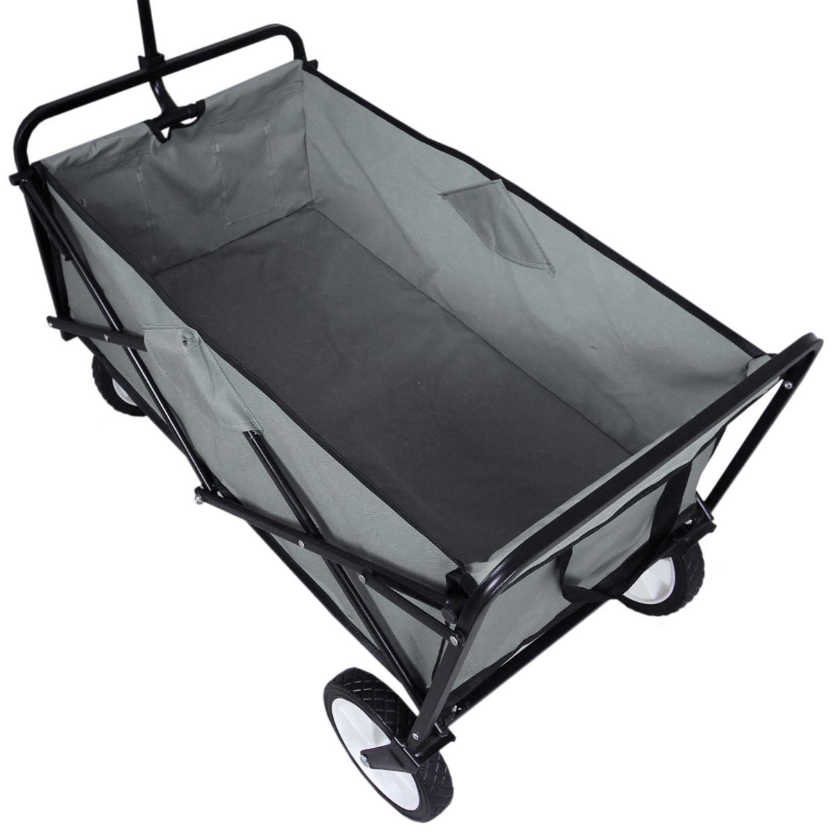 GARTENWAGEN Faltbar Grau - Grau, Metall (53/113/98cm) - Monstershop