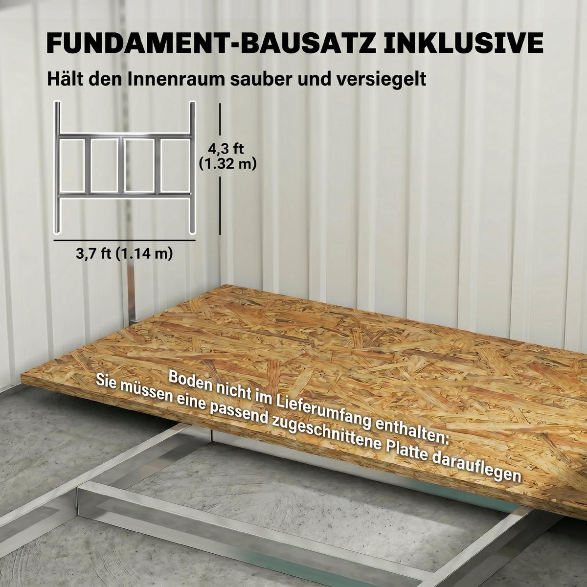 GARTENHAUS aus Stahl Weiß - Weiß, Metall (206.5/181/154cm) - Outsunny