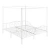 HIMMELBETT Finström - Weiß, Metall (180/200cm) - [en.casa]