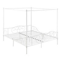 HIMMELBETT Finström - Weiß, Metall (180/200cm) - [en.casa]