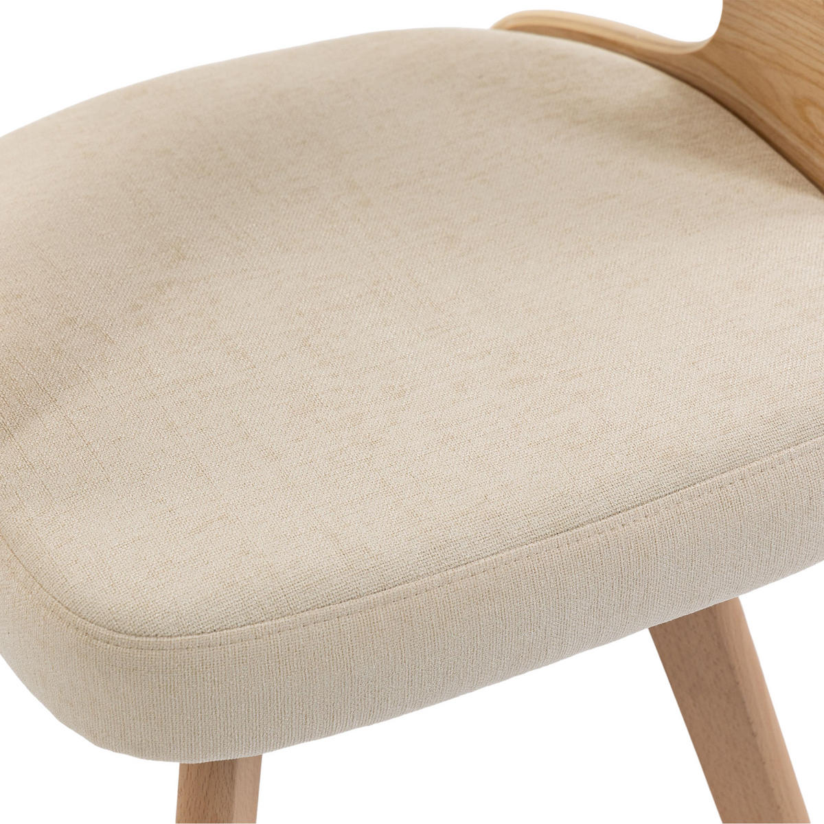 ARMLEHNSTUHL-SET DE-36276 2 Stück mit 360°-Drehung Beige - Beige, Holz (44/72/41cm) - ComfortXL